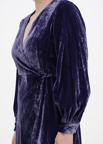 Фиолетовое кэжуал платье на запах S.Oliver однотонное