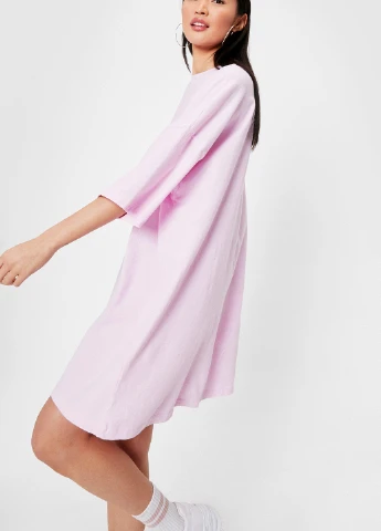 Світло-рожева кежуал сукня сукня-футболка Nasty Gal однотонна