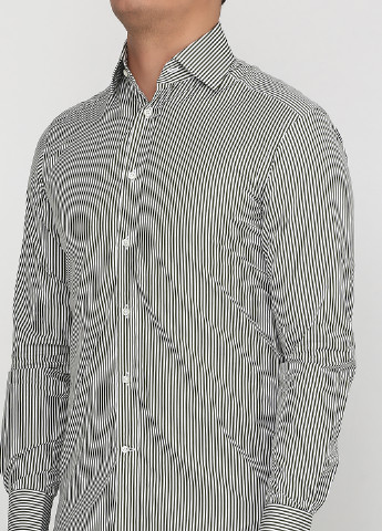Серая кэжуал рубашка в полоску Ralph Lauren с длинным рукавом