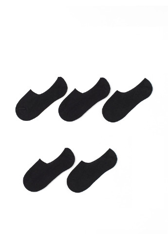 Подследники (5 шт.) H&M без ущільненого носка однотонні чорні повсякденні