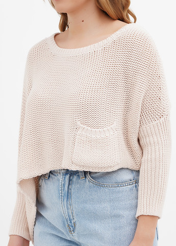 Кремовый демисезонный свитер джемпер CHD