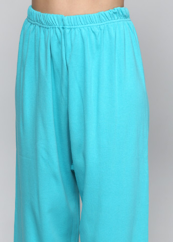 Бирюзовая всесезон пижама (кофта, брюки) Adalya