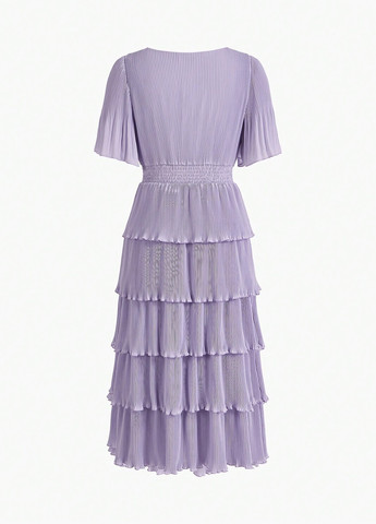 Бузкова кежуал сукня а-силует SHEIN однотонна