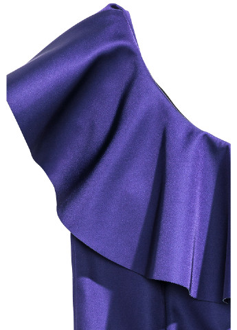 Комбинезон H&M комбинезон-шорты однотонный фиолетовый кэжуал полиэстер