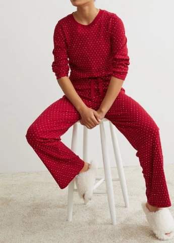 Красная всесезон пижама H&M