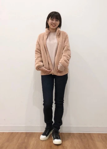 Розовая демисезонная куртка Uniqlo