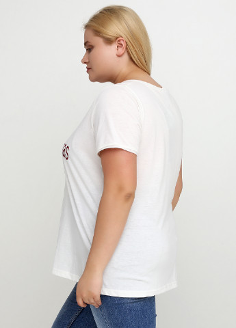 Белая летняя футболка Adia Fashion
