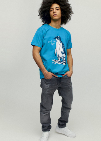 Світло-синя футболка чоловіча YAPPI