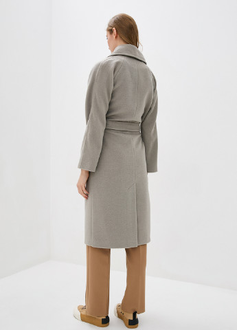 Сіре демісезонне Пальто двобортне Florens