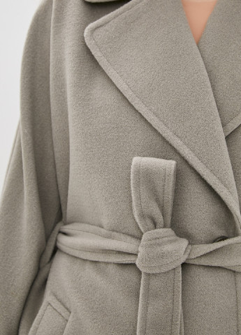 Сіре демісезонне Пальто двобортне Florens