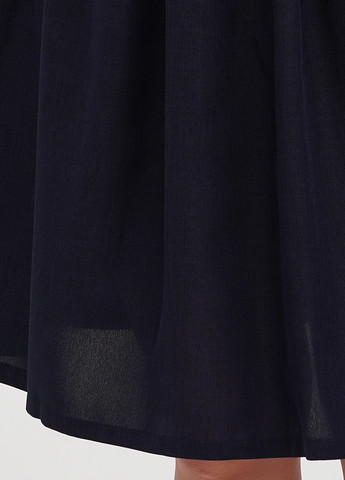 Темно-синяя кэжуал однотонная юбка Laura Bettini клешированная