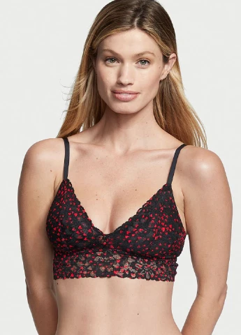 Чорний демісезонний комплект (бюстгальтер, трусики) Victoria's Secret