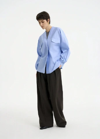 Блакитна блуза SHEIN