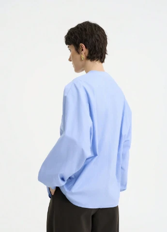 Блакитна блуза SHEIN