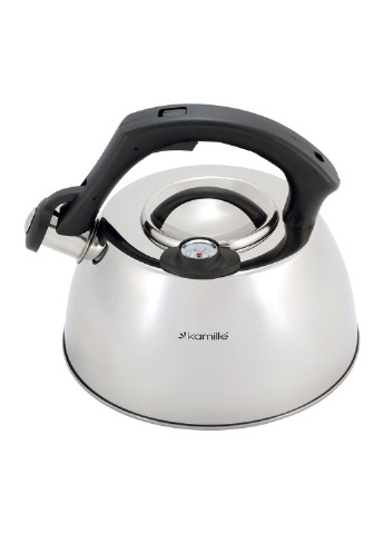 Чайник со свистком и термометром KM-1077 3 л серый Kamille (253628504)