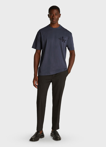 Серо-синяя футболка Calvin Klein Jeans