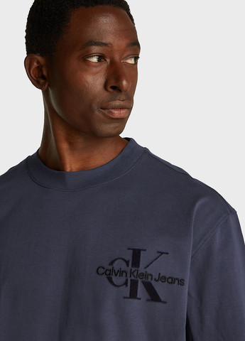 Серо-синяя футболка Calvin Klein Jeans