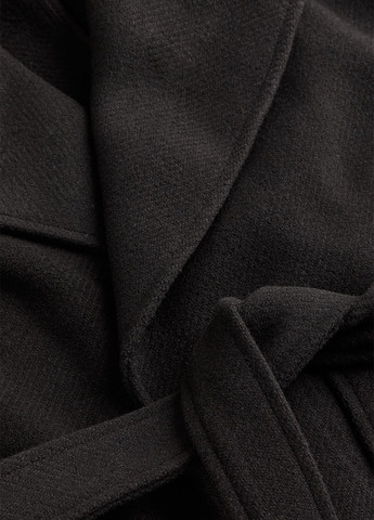 Черное демисезонное Пальто однобортное H&M