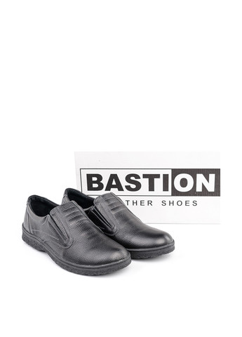 Черные кэжуал туфли Bastion без шнурков
