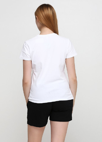 Біла літня футболка Роза