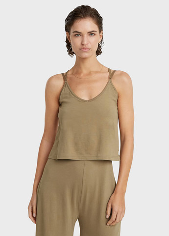 Комбінезон G-Star Raw комбінезон-брюки однотонний пісочний кежуал бавовна, трикотаж