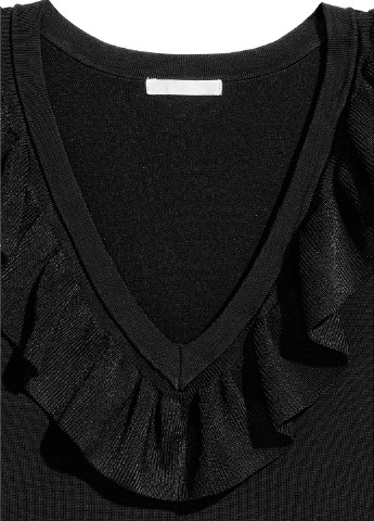 Черный демисезонный пуловер пуловер H&M