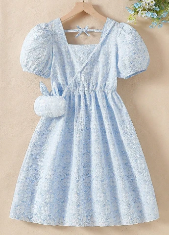 Блакитна сукня SHEIN (365683520)
