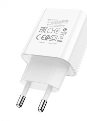 Сетевое зарядное устройство BA57A USB Type C 3A 20W Белый Borofone (255916043)