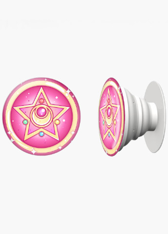 Попсокет (Popsockets) держатель для смартфона Сейлор Мун (Sailor Moon) (8754-2918) Черный MobiPrint (229014779)