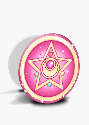 Попсокет (Popsockets) тримач для смартфону Сейлор Мун (Sailor Moon) (8754-2918) Чорний MobiPrint (229014779)