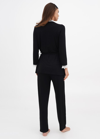 Черная всесезон пижама (кофта, брюки) кофта + брюки Lucci