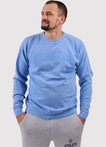 Блакитний світшот Blue 84 напис без декору (361422128)