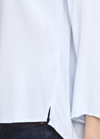 Светло-голубая летняя блуза с длинным рукавом H&M
