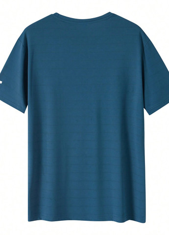 Морської хвилі літній комплект (футболка, шорти) SHEIN