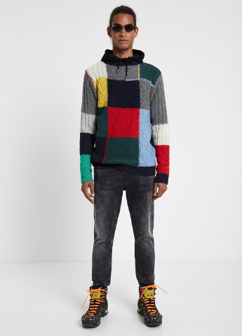 Комбинированный зимний свитер Desigual