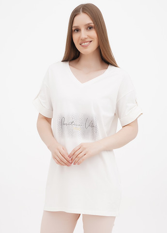 Молочна літня футболка Liu-Jo