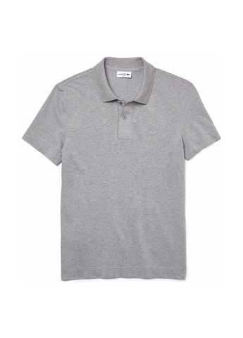 Светло-серая футболка-поло для мужчин Lacoste меланжевая