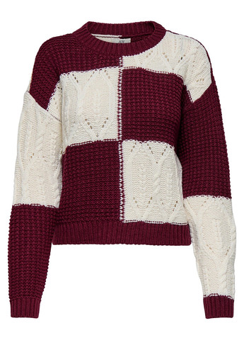 Коричневый демисезонный свитер джемпер Only