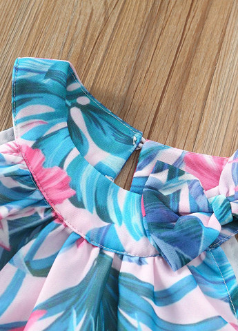 Комбинированный летний костюм (топ, шорты) SHEIN