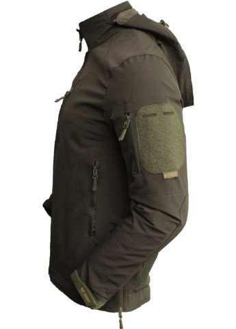 Оливкова демісезонна куртка чоловіча тактична туреччина софтшел soft-shell зсу (зсу) m 8177 оливкова Combat