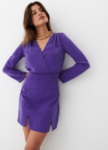 Фиолетовое кэжуал платье Mohito однотонное