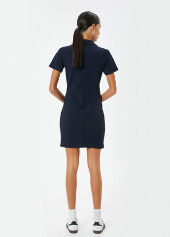 Чорна кежуал сукня поло KOTON однотонна