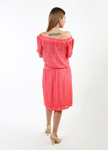 Рожева кежуал сукня Comma однотонна