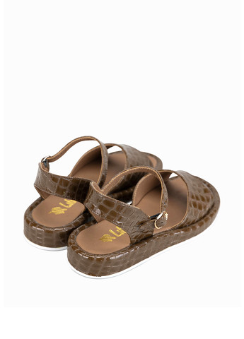 Коричневые босоножки Libero с ремешком лаковые