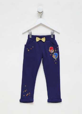 Темно-синие кэжуал демисезонные зауженные брюки Disney