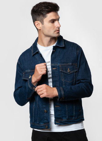 Синяя демисезонная куртка мужская Arber Jeans Jacket KRJ1