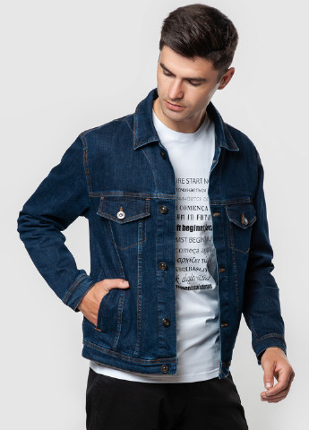 Синя демісезонна куртка чоловіча Arber Jeans Jacket KRJ1