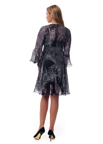 Комбинированное кэжуал, коктейльное платье GENEVIE с рисунком