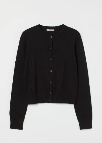 Кардиган демісезон,чорний, H&M Basic (254655460)