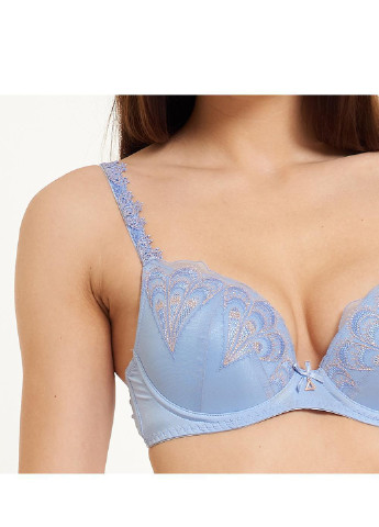 Темно-фіолетовий корбей бюстгальтер жіночий гелевий push-up 4208 Lingadore з кісточками поліамід